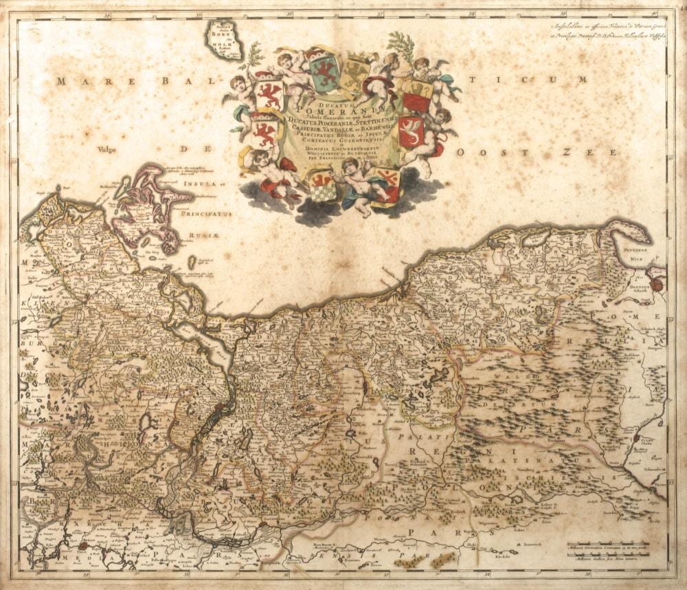 Frederik de Wit comparable auction result: frederick de wit kupferstichkarte pommern