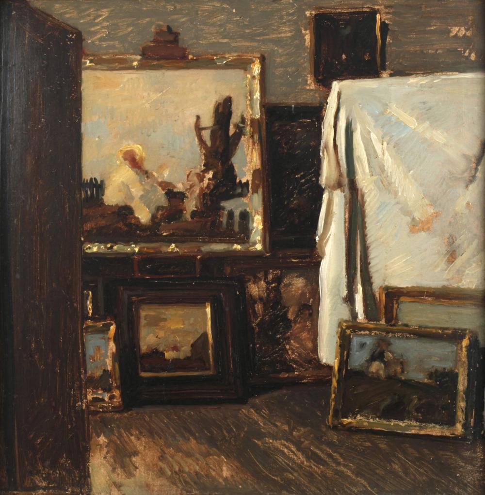 Adolf Hengeler comparable auction result: adolf hengeler atelierstudie