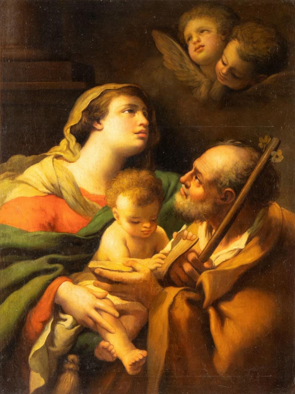 mauro gandolfi attribuito a the holy family with angels · Bertolami Fine Art s.r.l. · 2025-02-20 Mauro Gandolfi comparable auction result: mauro gandolfi attribuito a the holy family with angels