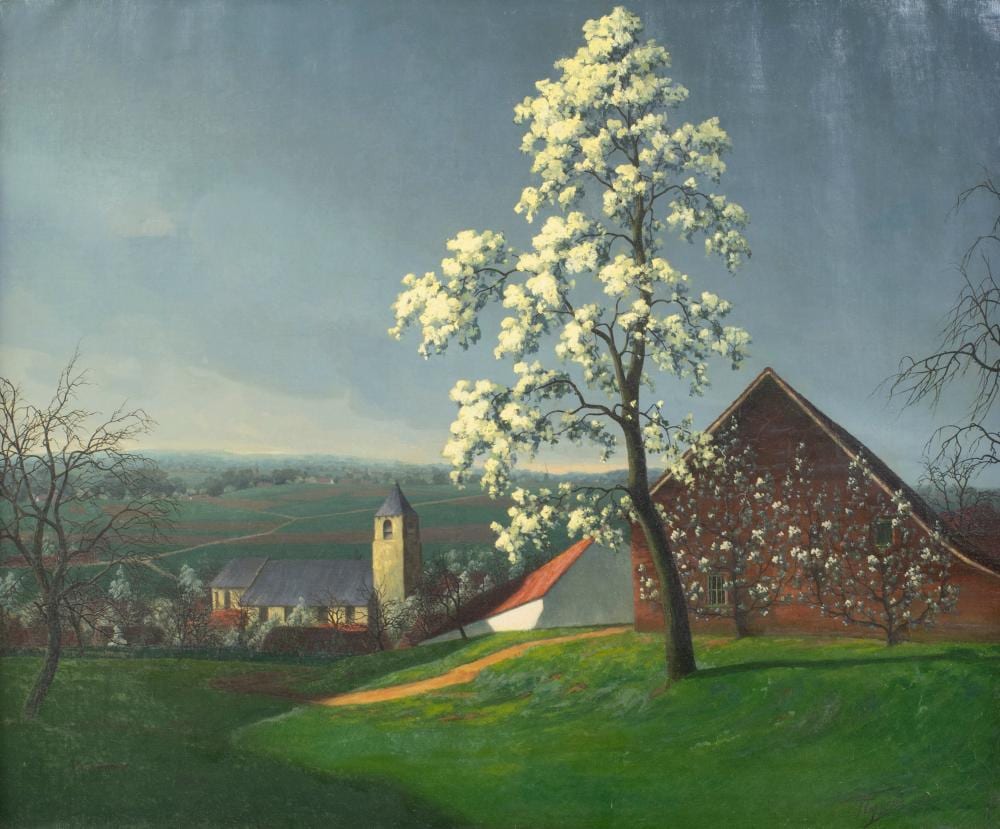 frans coppens 1895 1975 oil on canvas flowering tree in the landscape signed · Maison Jules Veilinghuis · 2025-02-15 Frans Coppens comparable auction result: frans coppens 1895 1975 oil on canvas flowering tree in the landscape signed