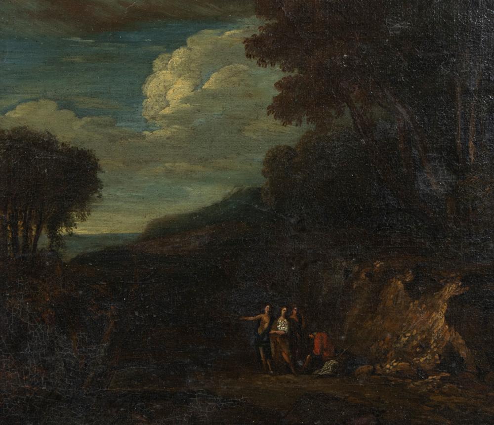 Lucas Achtschellinck comparable auction result: lucas achtschellinck 1629 1699 circle oil on canvas landscape with figures