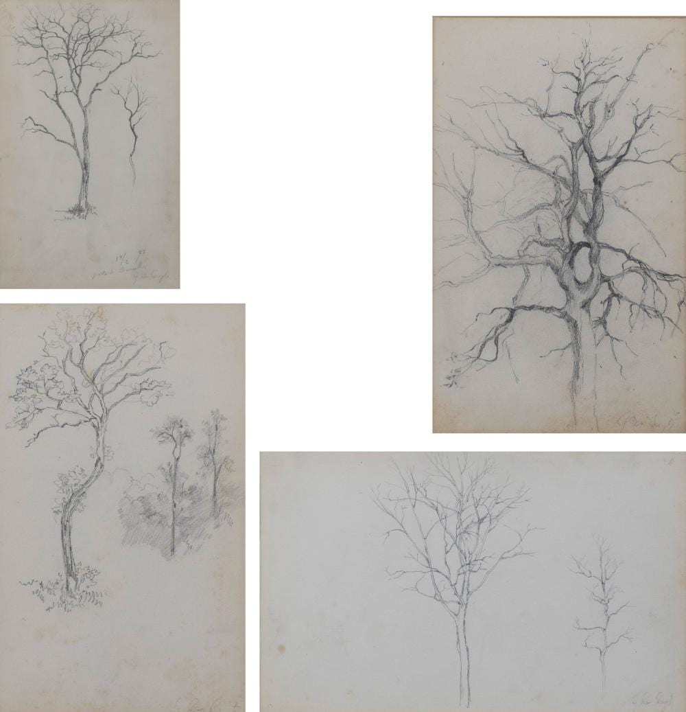 Gustave den Duyts comparable auction result: gustave den duyts 1850 1897 lot with 4 pencil drawings signed