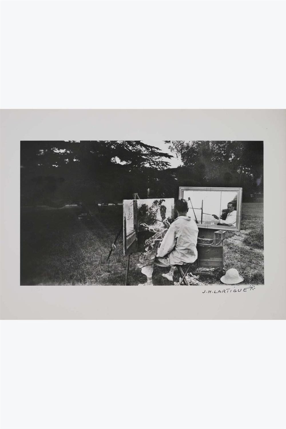 Jacques Henri Lartigue comparable auction result: jacques henri lartigue 1894 1986 autoportrait en peintre rouzat july 1923