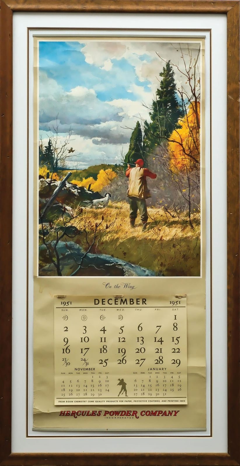 Lambert Kriedemann comparable auction result: 1951 hercules powder company advertising calendar