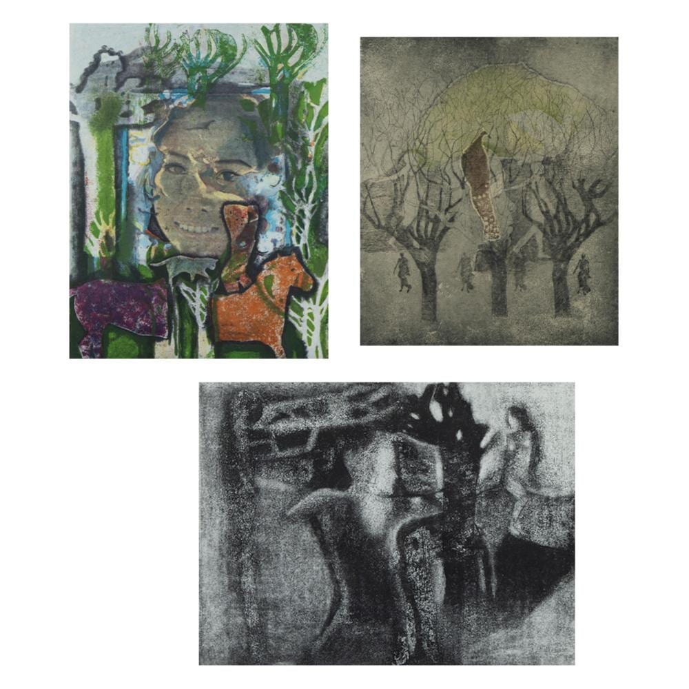 andr goezu 1939 collection of graphics etching dawn numbered 5 35 colour lithograph achat perch numbered ix xxv and etching l attente numbered 15 35 3x signed · Maison Jules Veilinghuis · 2025-02-18 André Goezu comparable auction result: andr goezu 1939 collection of graphics etching dawn numbered 5 35 colour lithograph achat perch numbered ix xxv and etching l attente numbered 15 35 3x signed