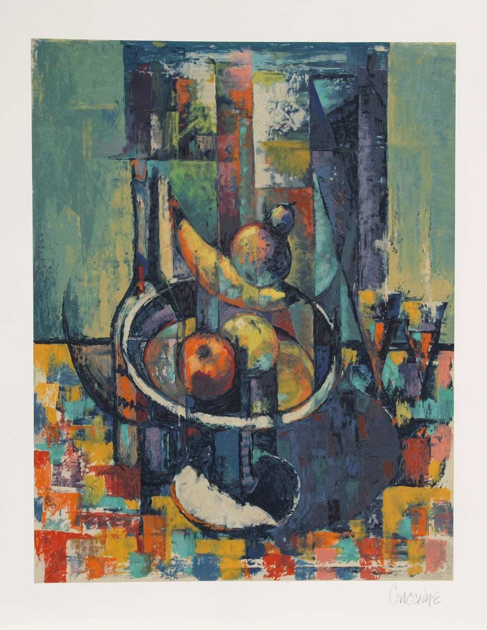 Bob Guccione comparable auction result: bob guccione still life lithograph on arches