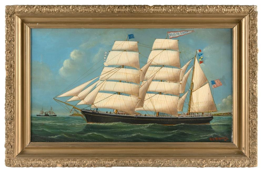 Reginald Eugene Nickerson comparable auction result: reginald eugene nickerson massachusetts 1915 1999 the nellie brett oil on canvas 16 x 28 framed 21 75 x 34