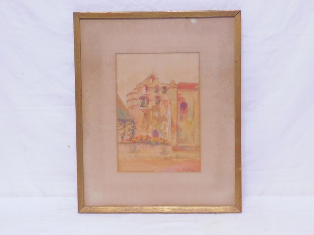 William Clothier Watts comparable auction result: william clothier watts watercolor