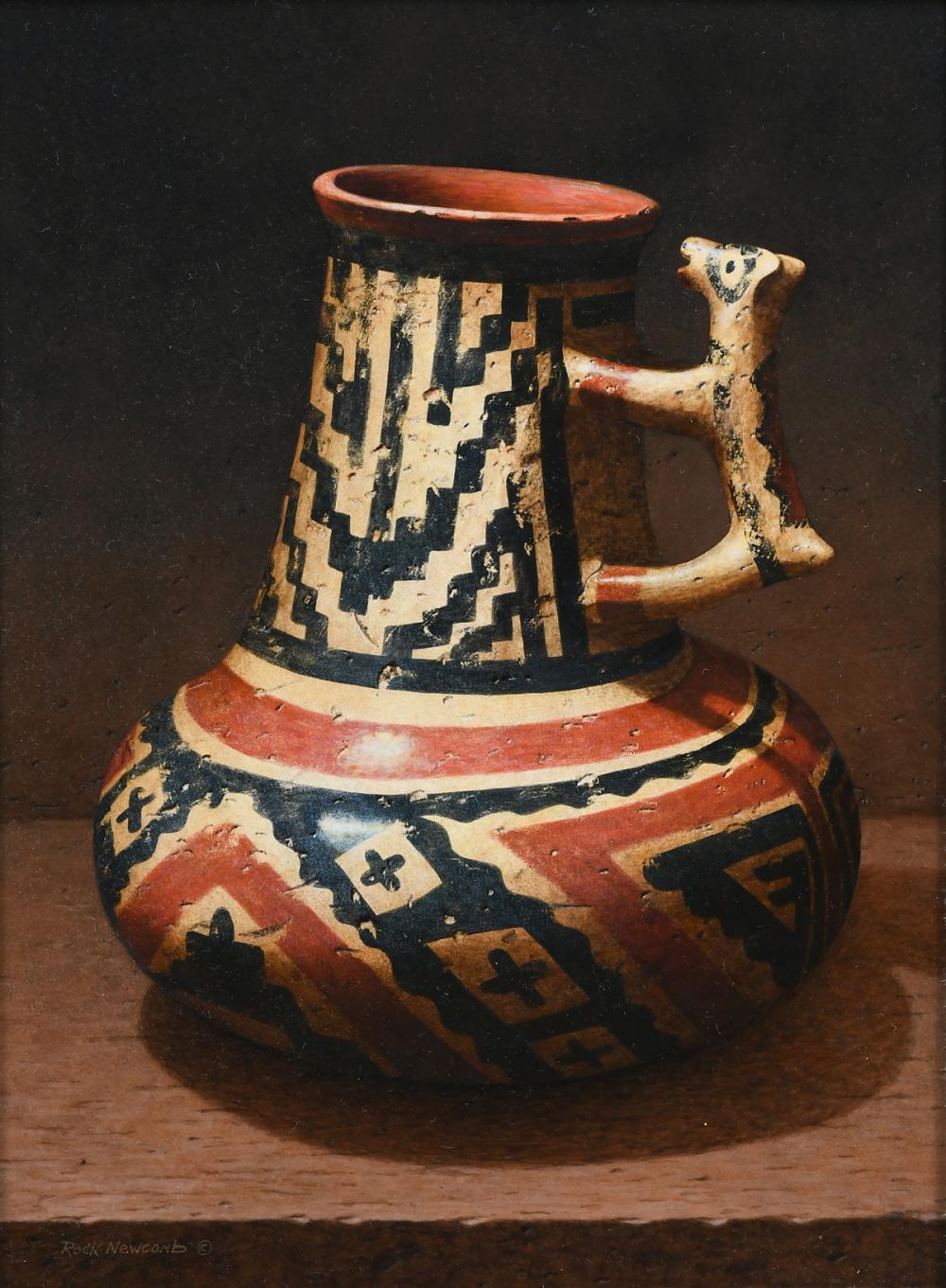 Rock Newcomb comparable auction result: rock newcomb original native american painting