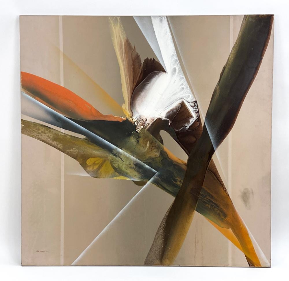 Elba Alvarez comparable auction result: elba alvarez b 1944 abstract o c painting 1979