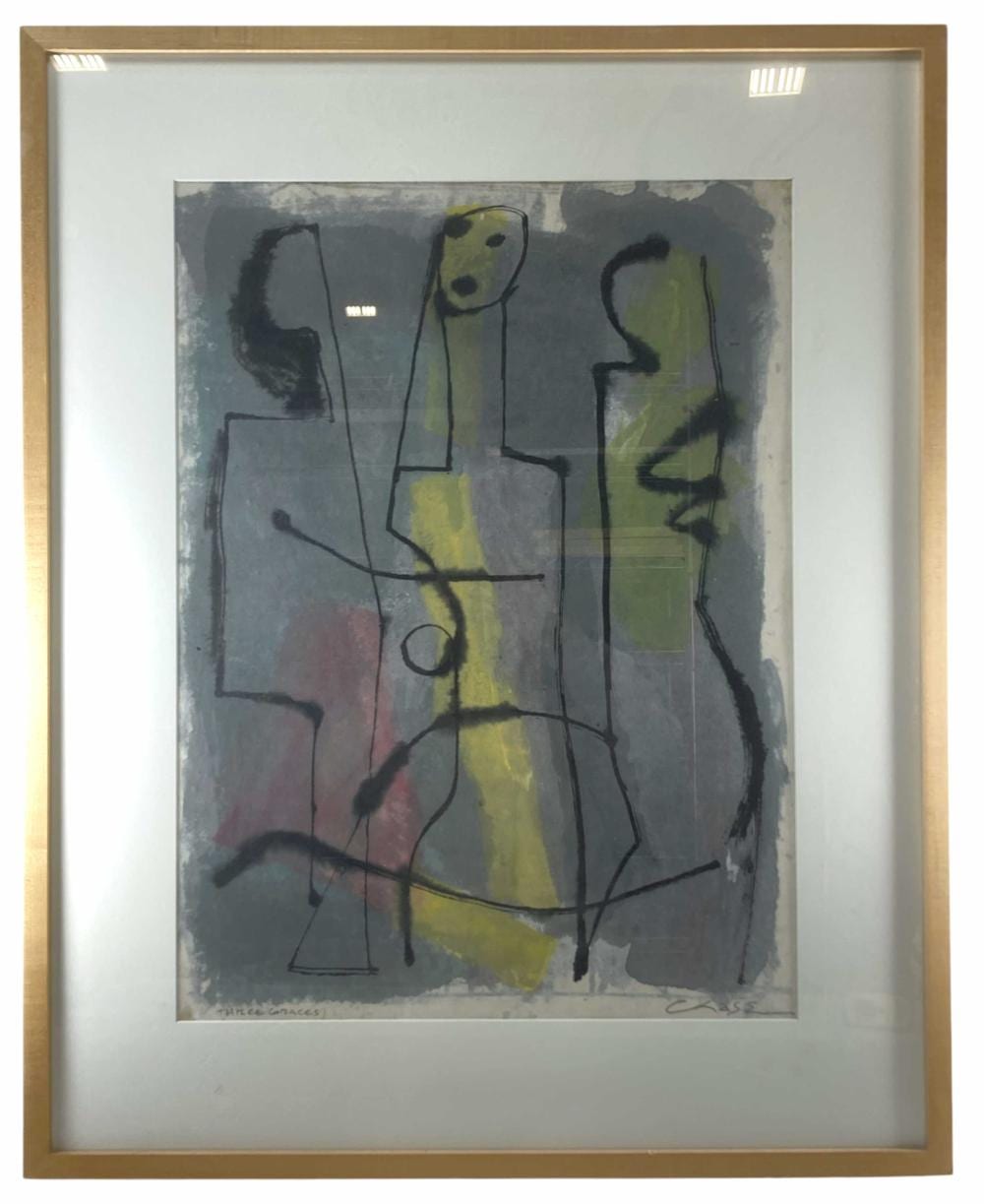 Jamie Chase comparable auction result: jamie chase b 1954 mixed media on paper
