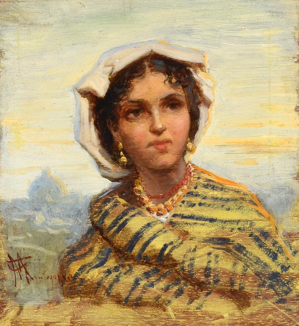 Giacomo Mantegazza comparable auction result: giacomo mantegazza saronno 1853 cernobbio 1920 ritratto di popolana