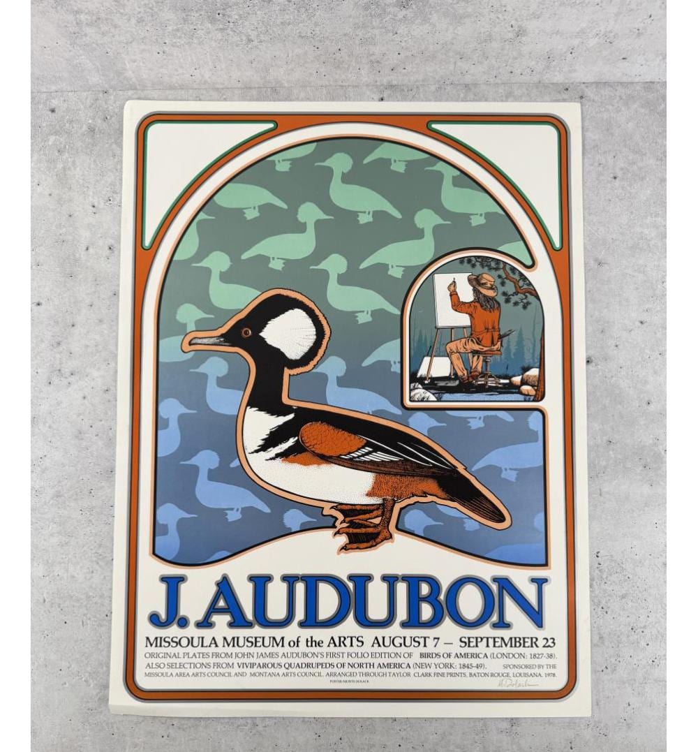 Monte Dolack J. Audubon Print sold by Davis Brothers Auction, lot 1071 — auction record photograph