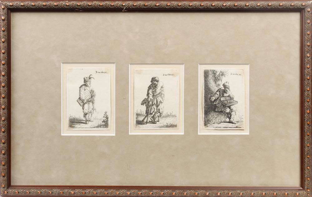 Jan Georg van Vliet comparable auction result: jan georg van vliet three 17th century etchings beggars