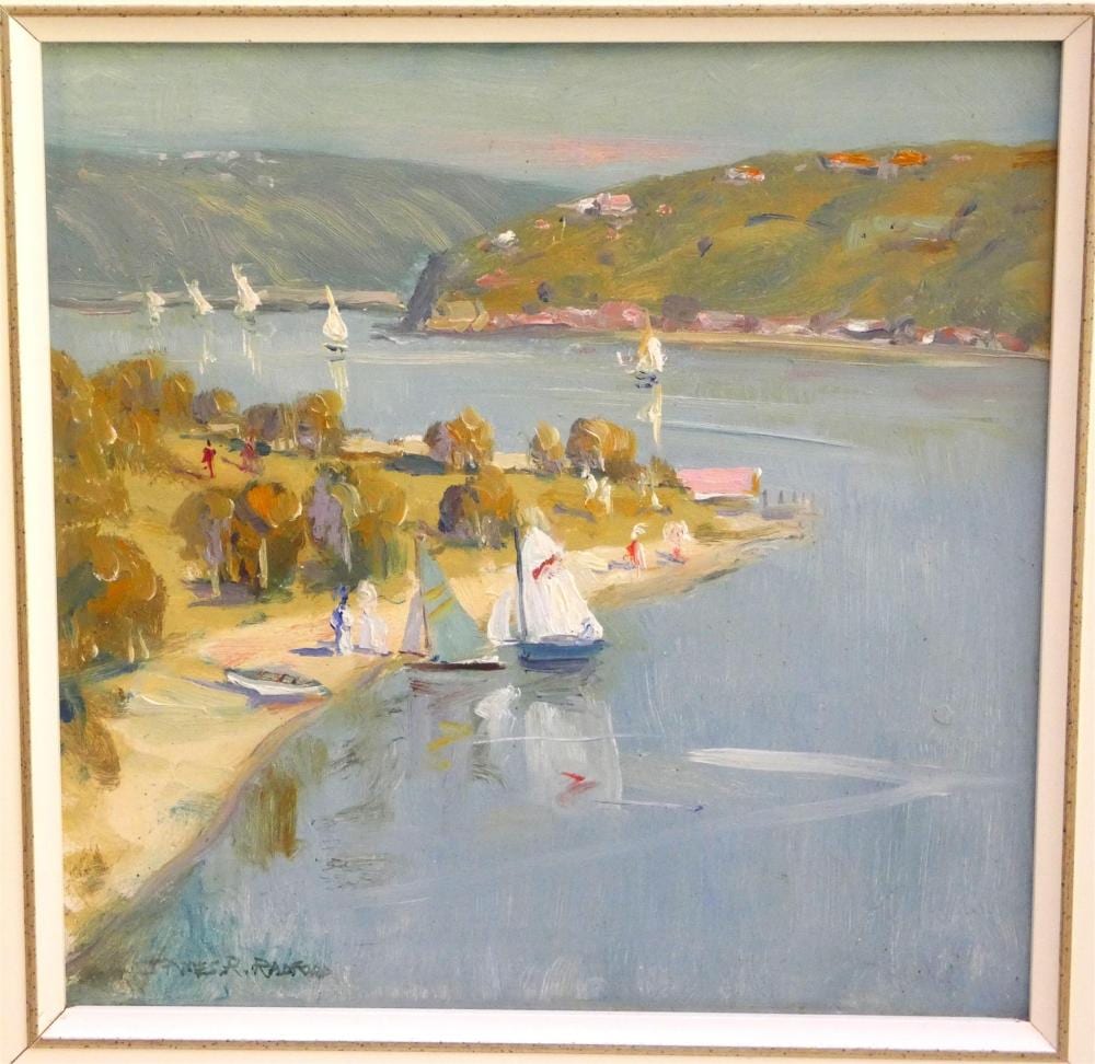 James Radford comparable auction result: james radford 1938 signed oil on board