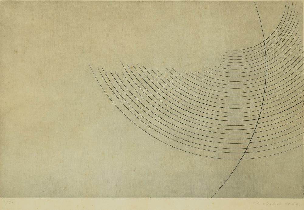 Karel Malich comparable auction result: karel malich 1924 2019 untitled etching hand signed