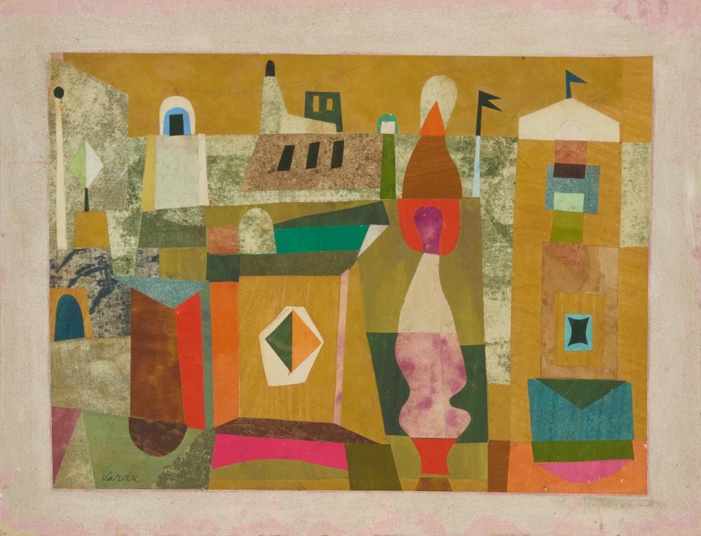 Jean Varda comparable auction result: jean varda 1893 1971 untitled city scene 1949