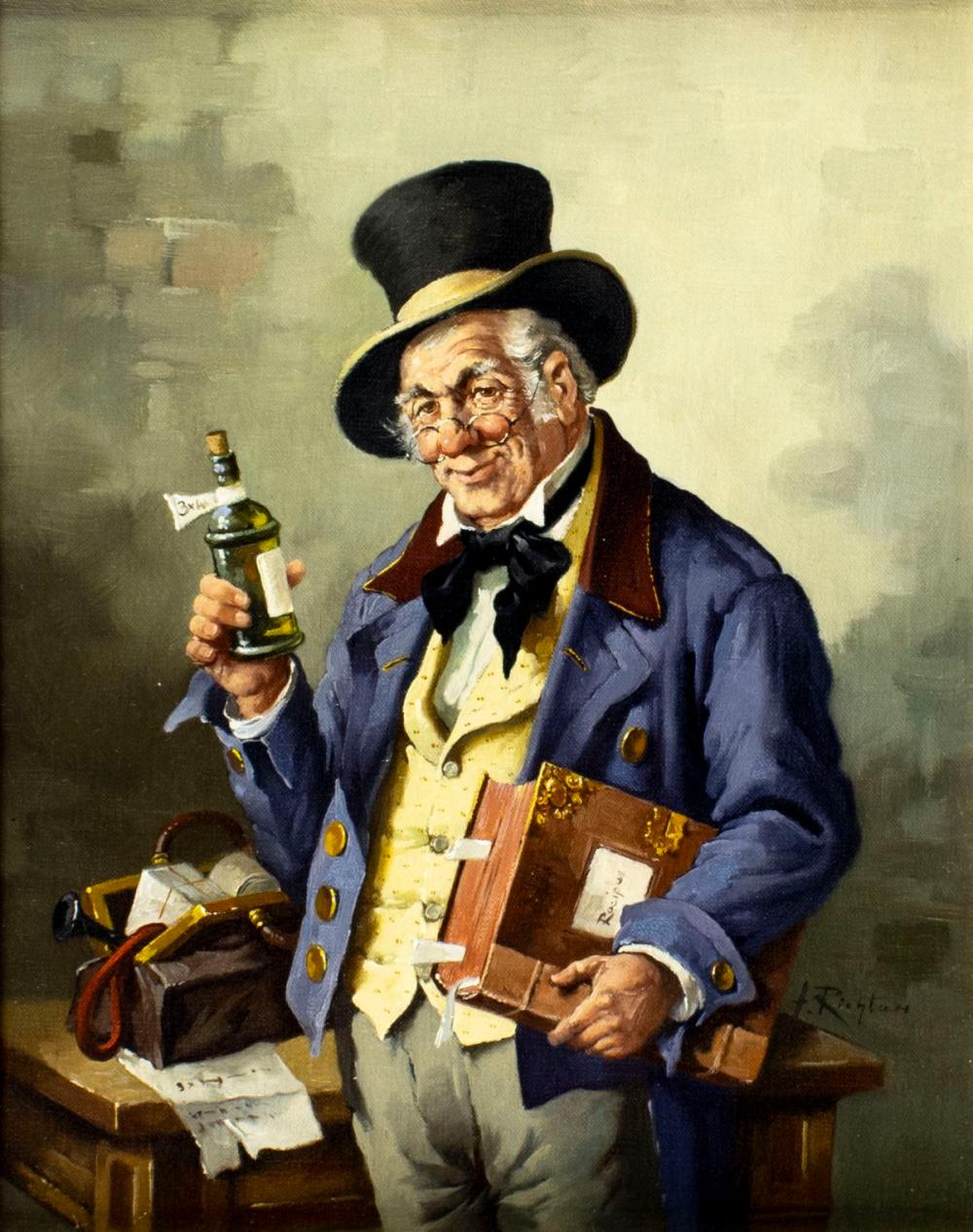 Hans Rudolf Richter (Austria,1920-?) oil painting sold by Broward Auction Gallery LLC, lot 282 — auction record photograph