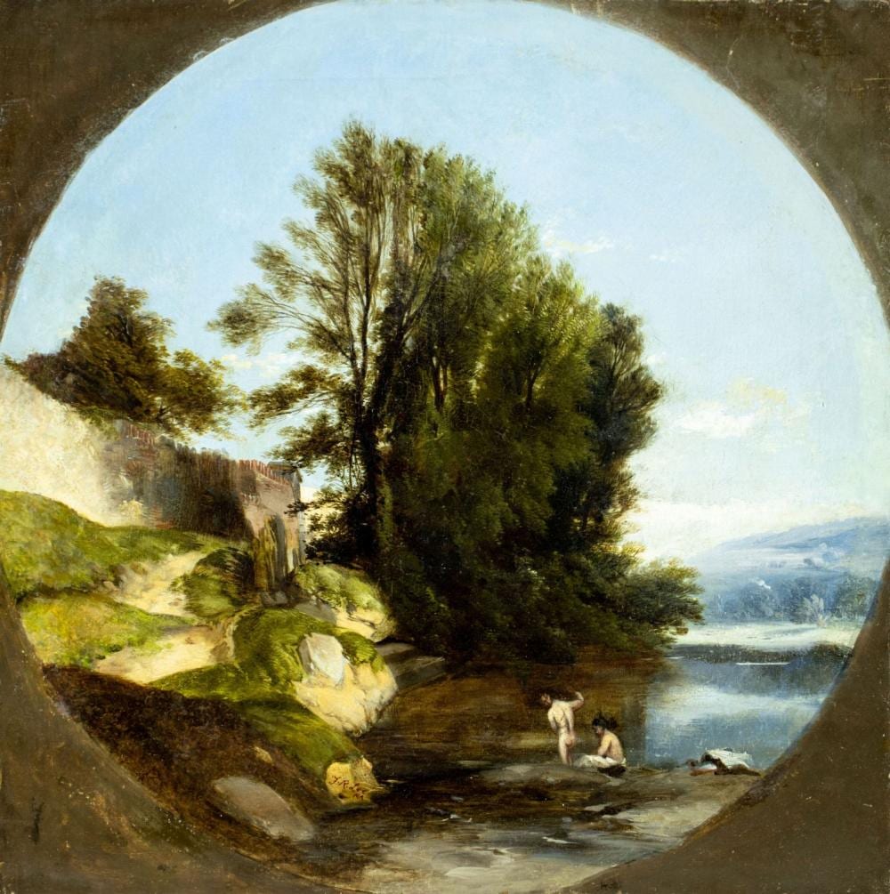 Frederick Richard Lee comparable auction result: frederick richard lee uk 1798 1879 oil painting antique