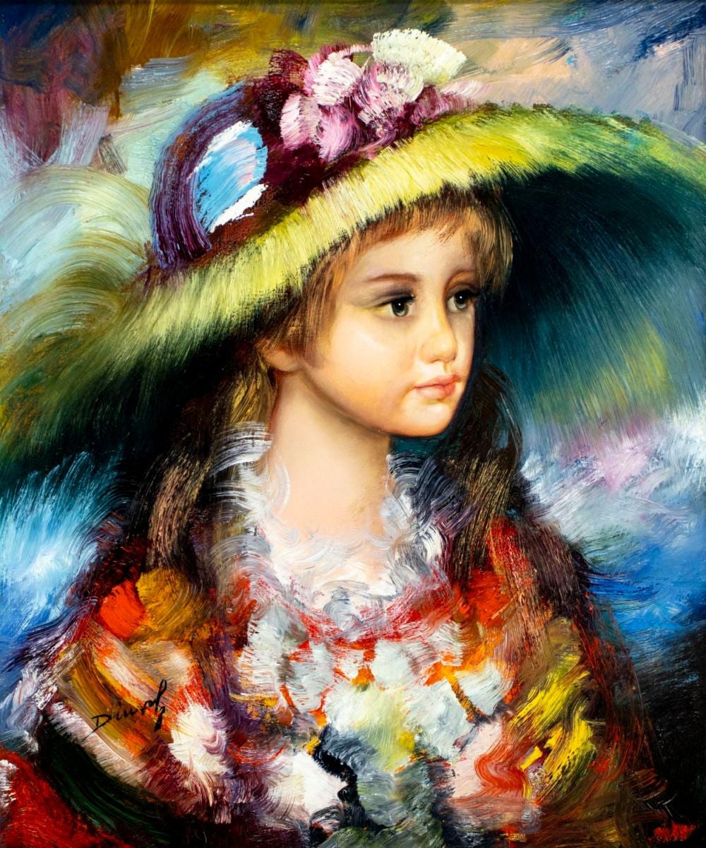 Serge Dinval comparable auction result: serge dinval spain 20c oil painting