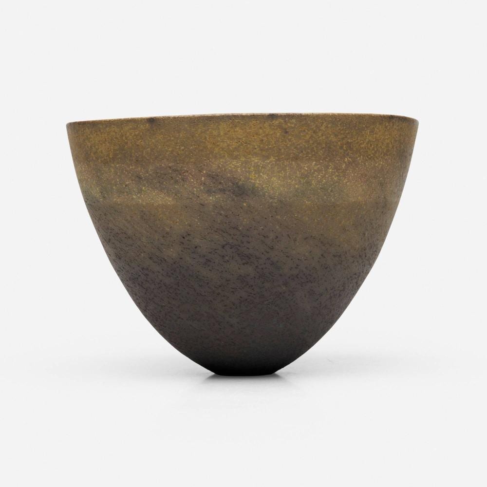 Jennifer Lee comparable auction result: jennifer lee dark flashed metallic interior mottled amber rim