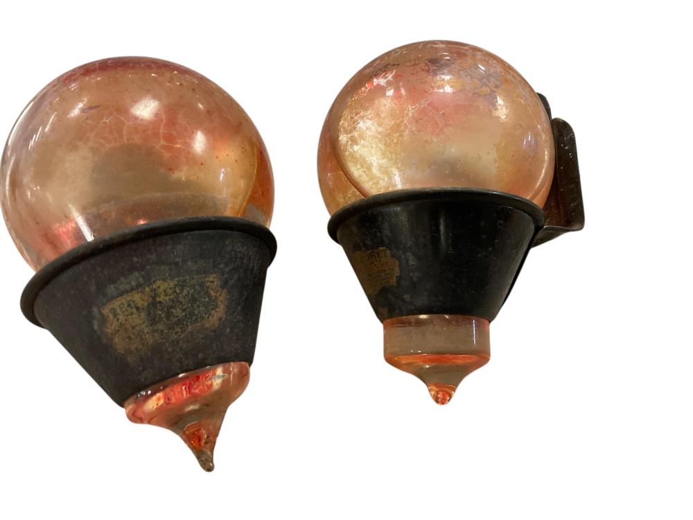 ***Antique Wall Hanging Glass Fire Extinguisher Grenade. sold by Apple Tree Auction Center, lot 4302 — auction record photograph