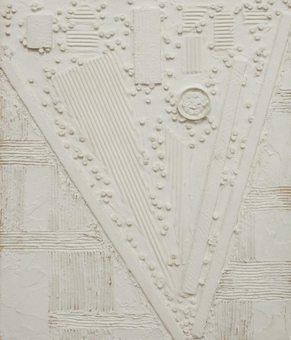 Barbara Coleman comparable auction result: barbara coleman american 20th century birth and the elements plaster relief frame 34 1 4 x 29 3 4 in 87 x 75 6 cm