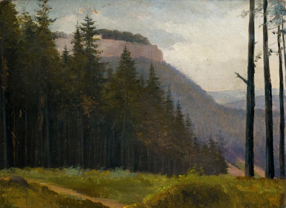 Albert Ernst Mühlig comparable auction result: albert ernst m hlig zugeschr festung k nigstein wohl 1880er 1890 s