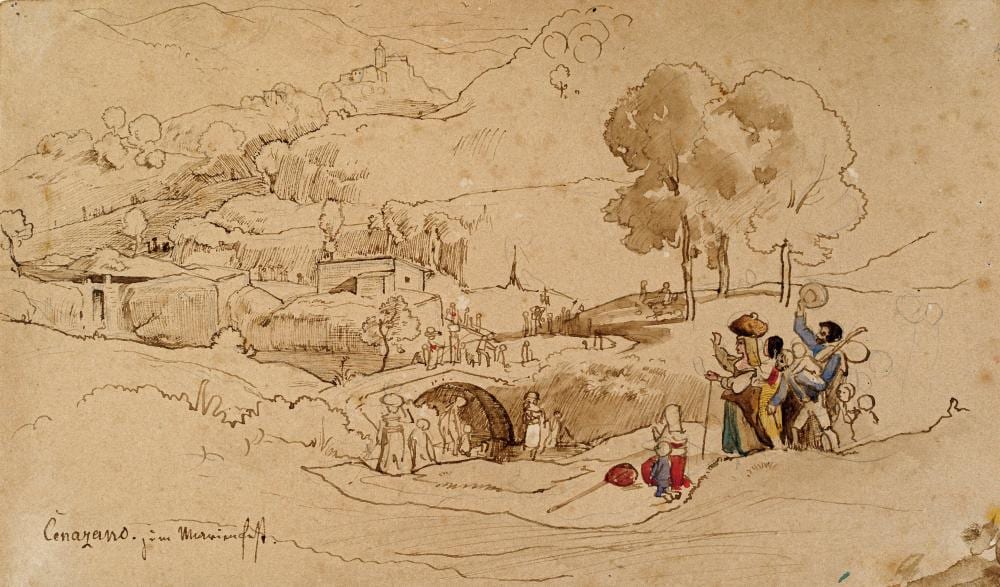 Albert Venus comparable auction result: franz albert venus cenazano zum marienfest wohl 1866 1869