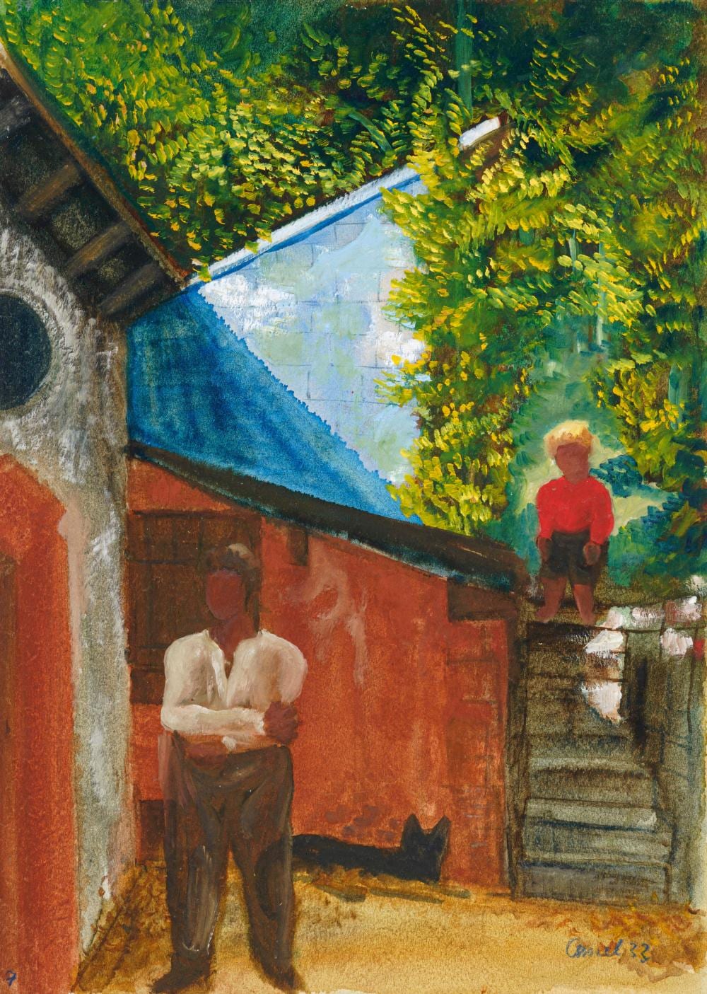 Pol Cassel comparable auction result: pol cassel das atelierhaus des k nstlers im steinbruch bei wehlen 1933