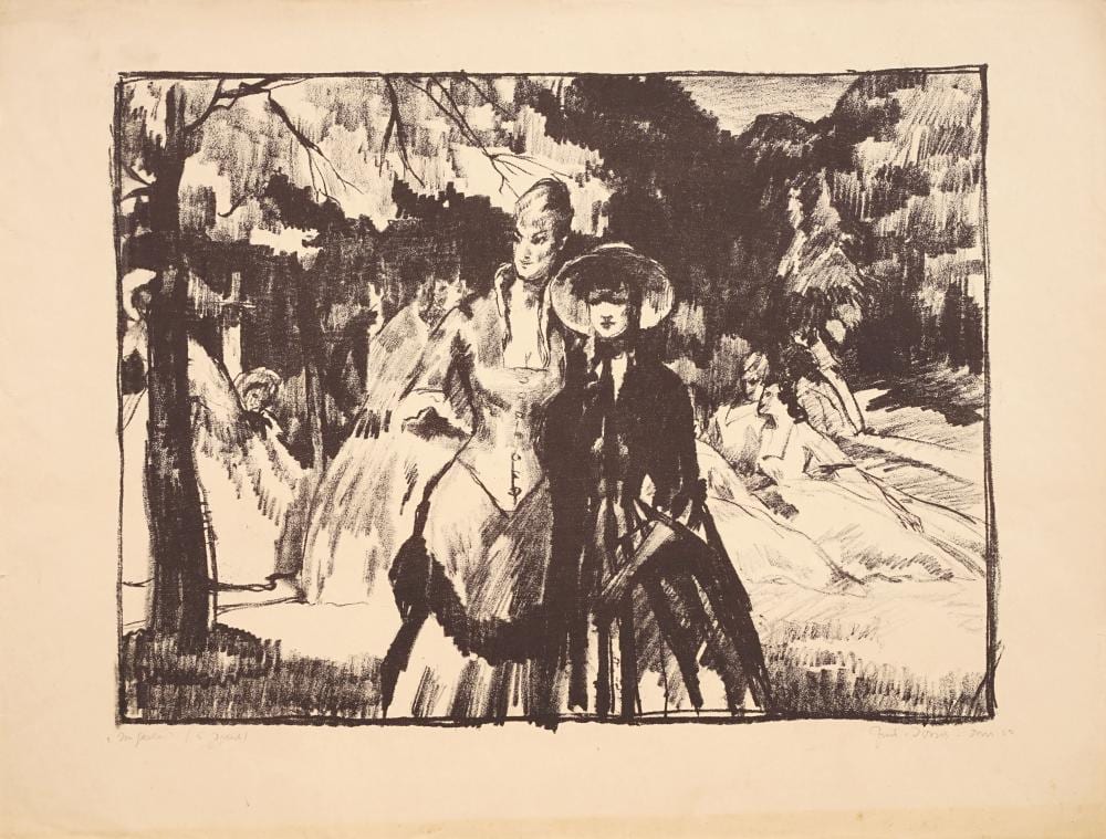 Ferdinand Dorsch comparable auction result: ferdinand dorsch im garten gartenrestaurant 1923 1921