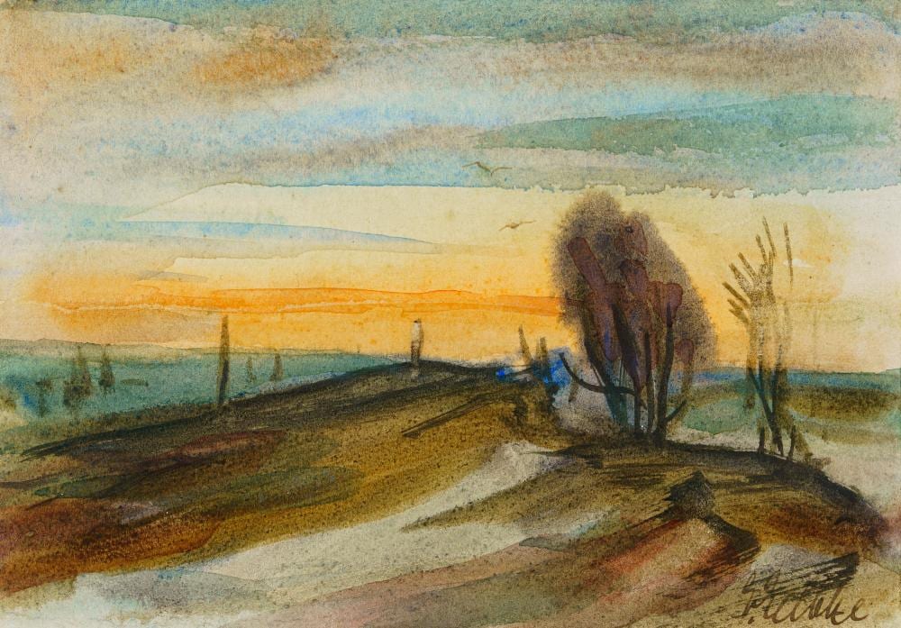 Georg Hermann Gelbke comparable auction result: georg gelbke vier landschaftsdarstellungen der kurischen nehrung 1930 s