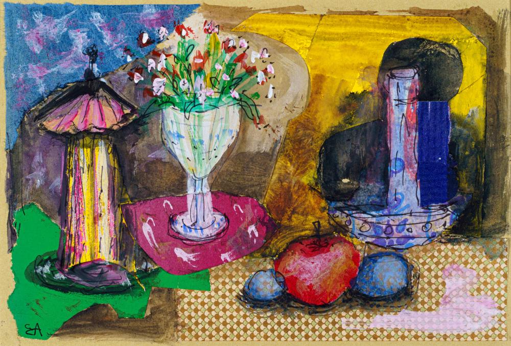 Elisabeth Ahnert comparable auction result: elisabeth ahnert stillleben mit rotem apfel wohl 1960 s