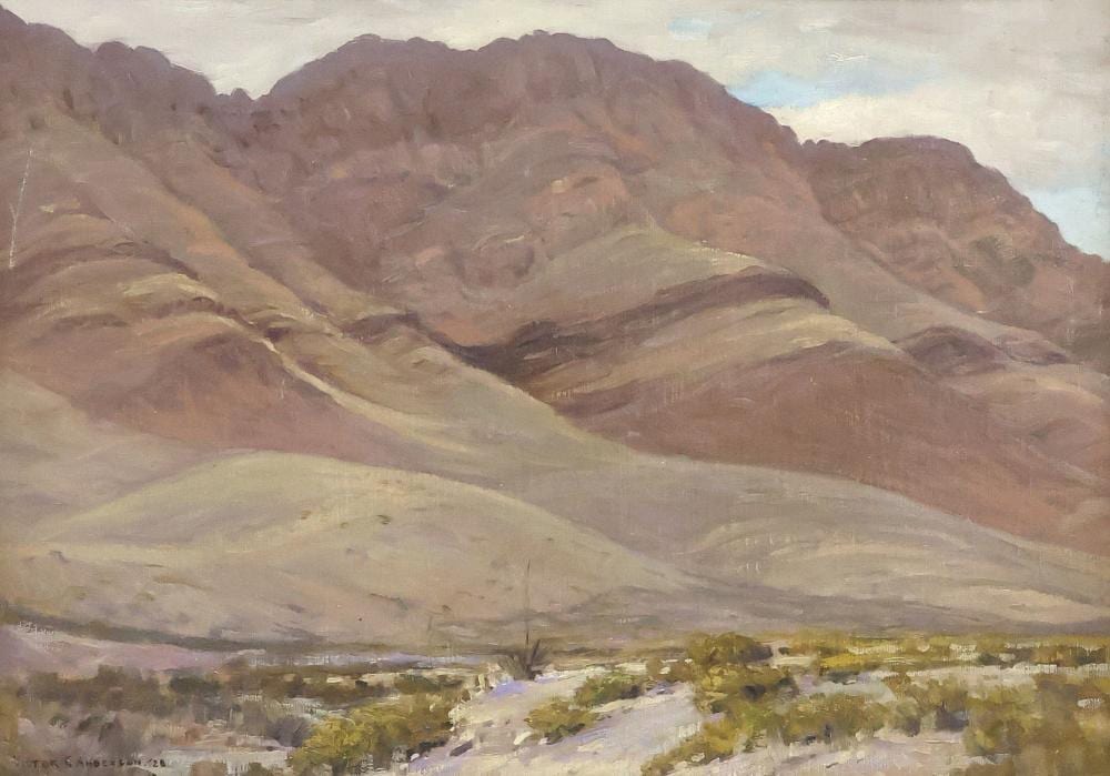 Victor Coleman Anderson comparable auction result: victor c anderson 1882 1937 franklin mountains el paso texas