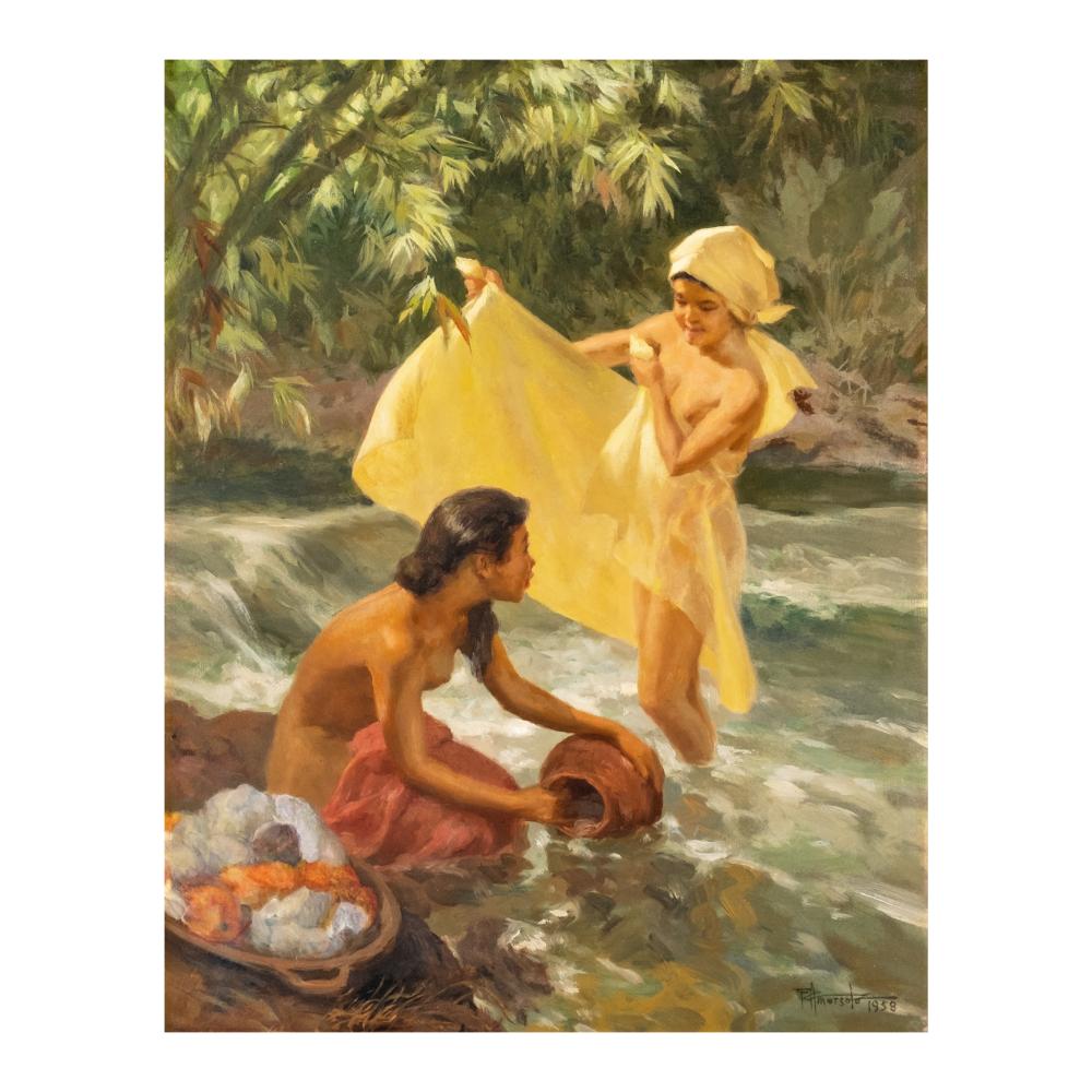 Fernando Amorsolo (1892 - 1972) - Bathers comparable sale