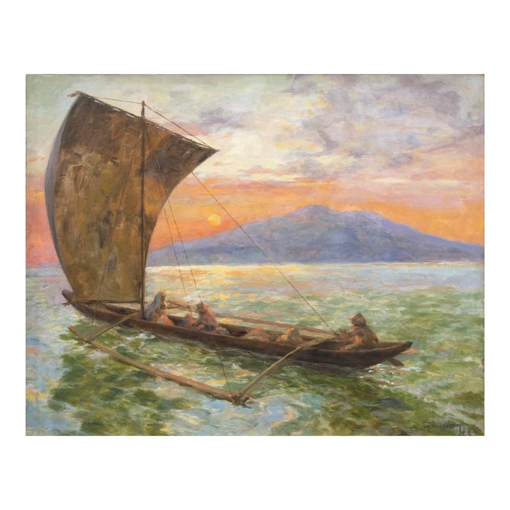 Fernando Amorsolo (1892 - 1972) - Seascape at Sunset comparable sale