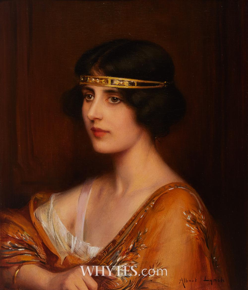 albert lynch prussian french 1851 1912 la jolie fille the pretty girl · Whyte's · 2025-03-03 Albert Lynch comparable auction result: albert lynch prussian french 1851 1912 la jolie fille the pretty girl