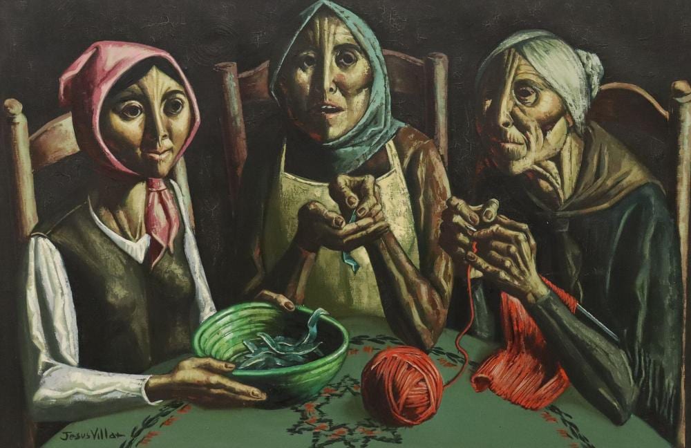 jesus villar 1930 2015 genre scene painting 25 5 x 39 5 · Austin Auction Gallery · 2025-02-23 Jesus Villar comparable auction result: jesus villar 1930 2015 genre scene painting 25 5 x 39 5