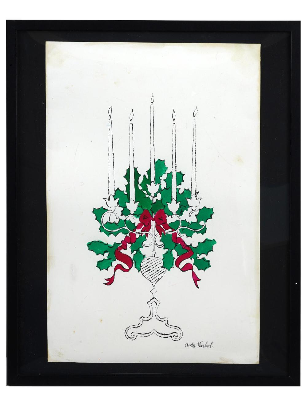 AFTER ANDY WARHOL AMERICAN PAINTING CANDELABRA sold by Antique Arena Inc, lot 110 — auction record photograph
