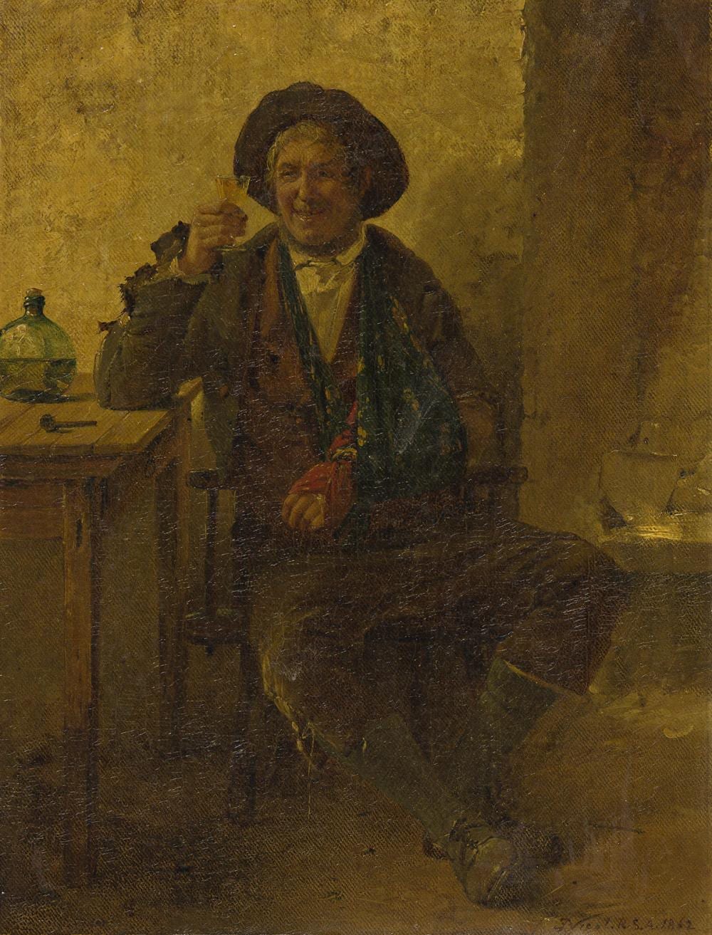 Erskine Nicol comparable auction result: erskine nicol 1825 1904 a hair of the dog that bit him