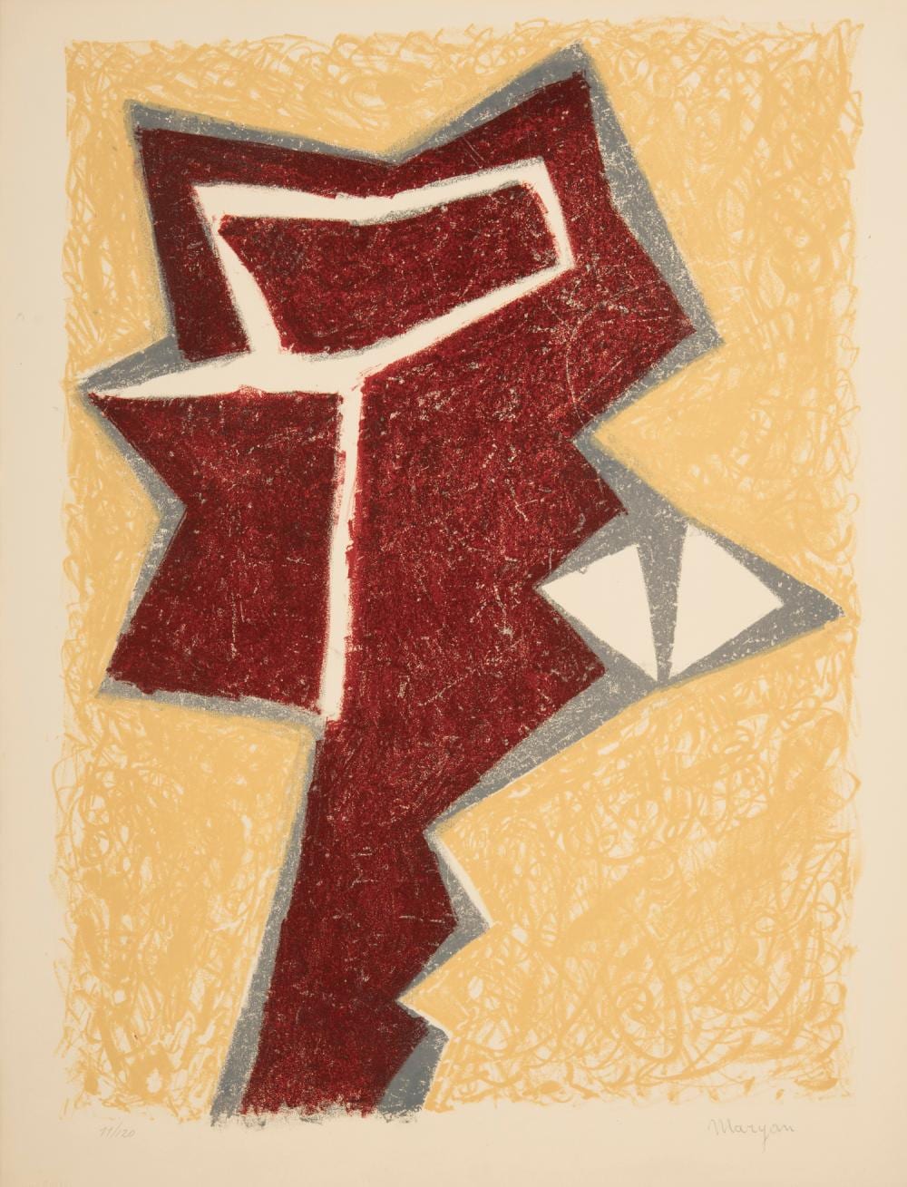 Maryan comparable auction result: maryan polish american 1927 1977 composition i 1957