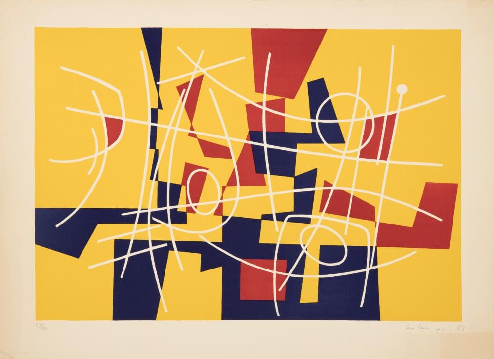 Leo Leuppi comparable auction result: leo leuppi swiss 1893 1972 untitled 1958