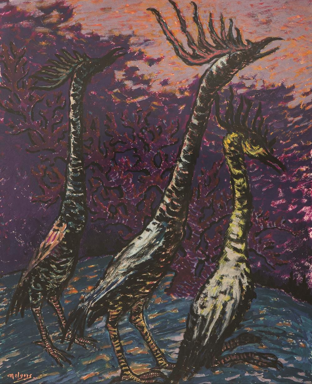 Hendrik Johan Melgers comparable auction result: henk melgers dutch 1899 1973 three birds