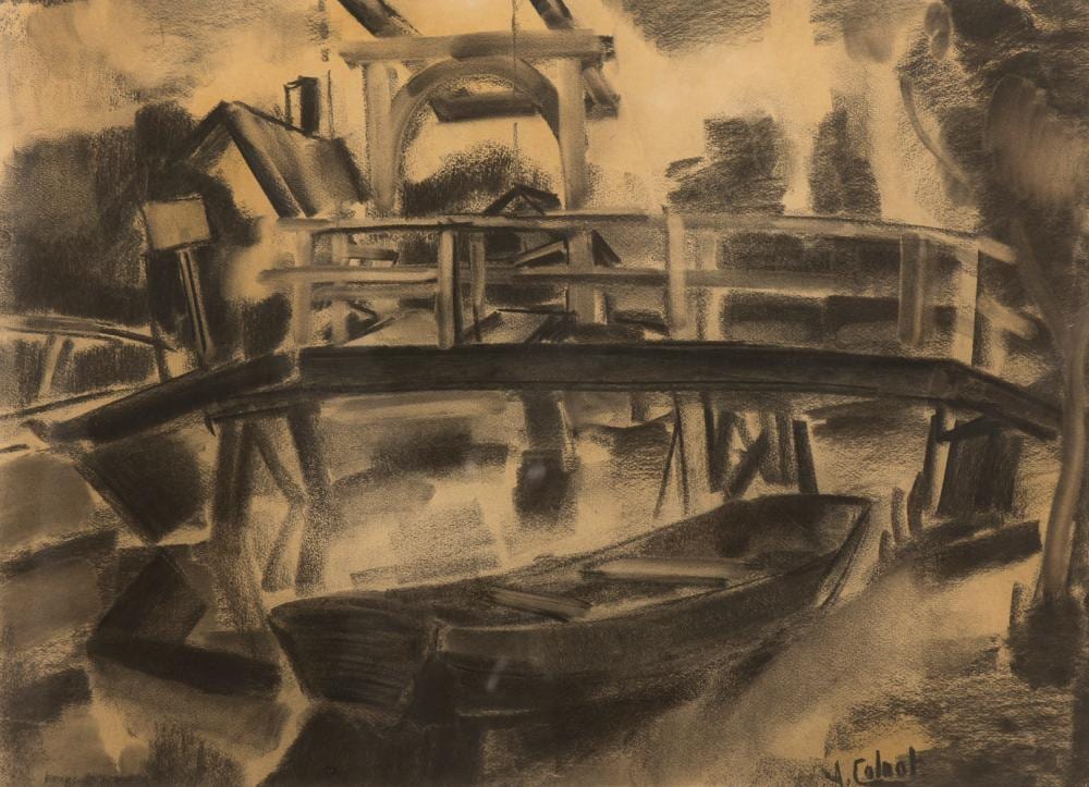 arnout colnot dutch 1887 1983 moored boat kortenhoef · Adams Amsterdam Auctions · 2025-03-10 Arnout Colnot comparable auction result: arnout colnot dutch 1887 1983 moored boat kortenhoef