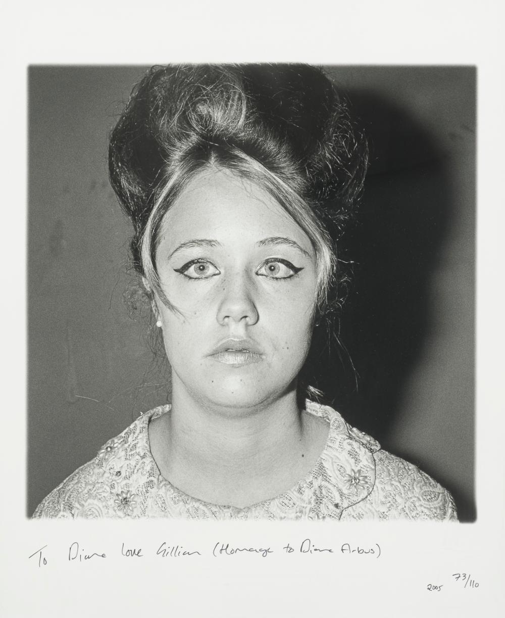 Gillian Wearing comparable auction result: gillian wearing british 1963 to diane love gillian homage to diane arbus 2005
