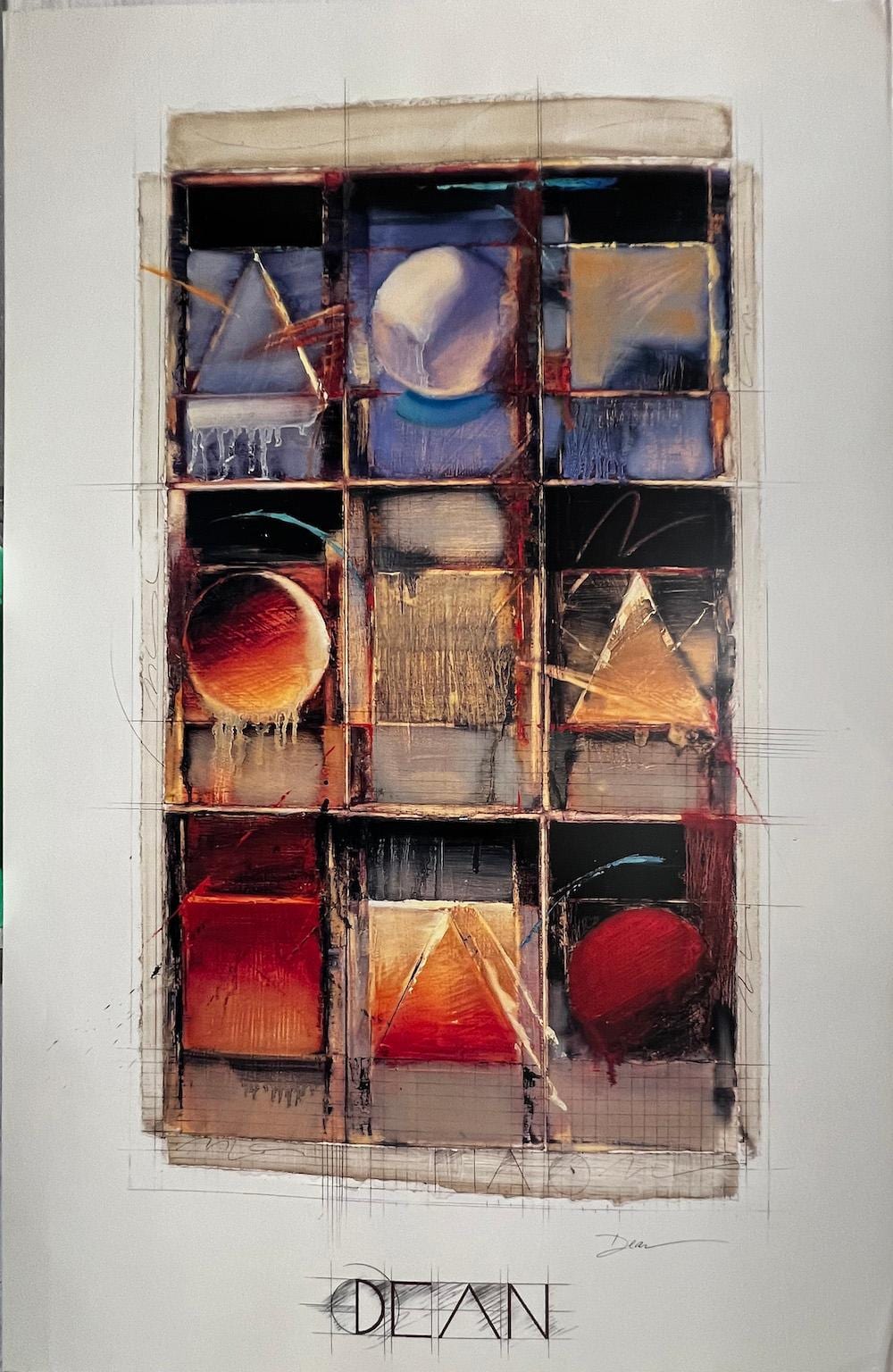 Bruce Dean comparable auction result: bruce dean abstract wall art