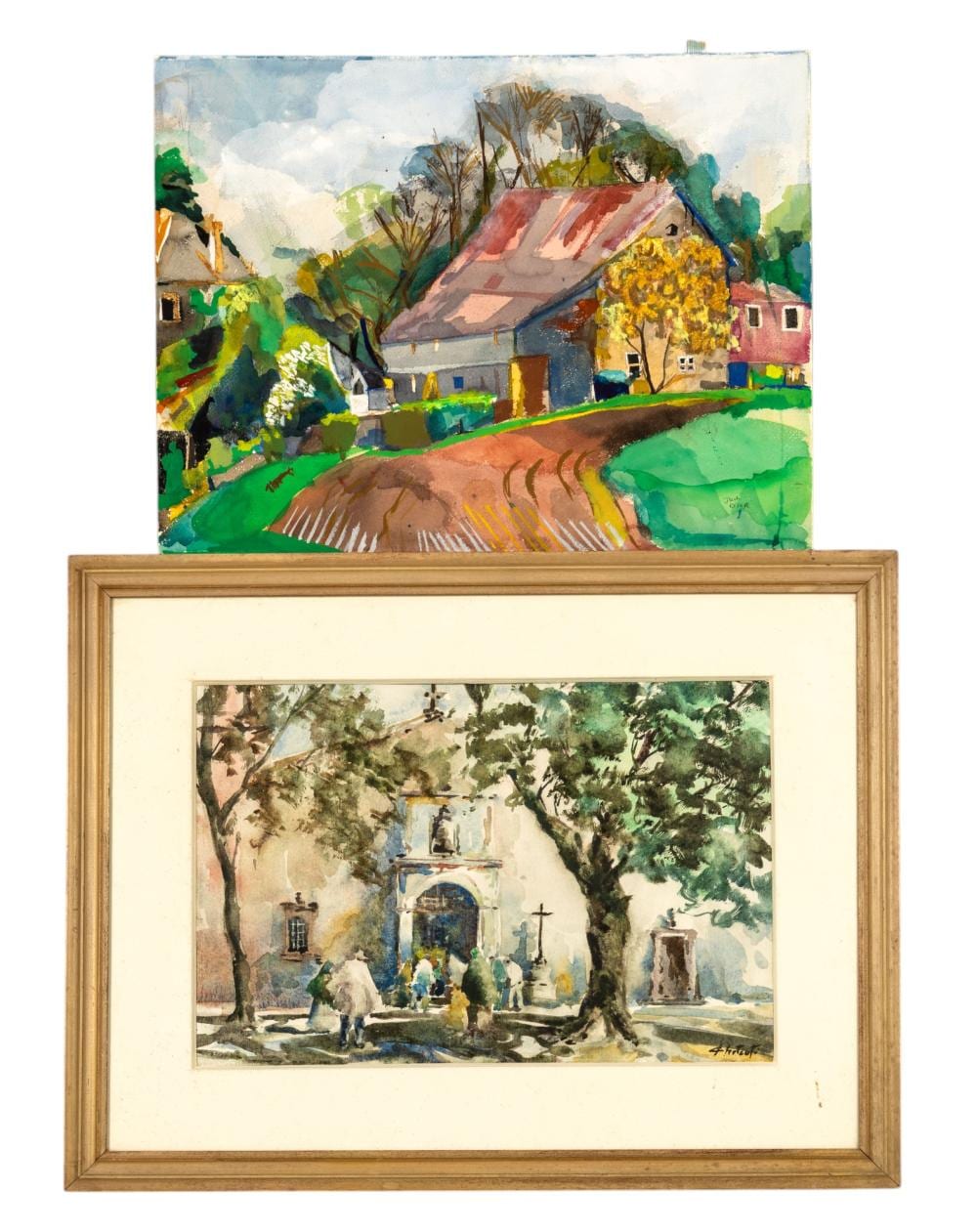 John Chetcuti comparable auction result: john chetcuti mt 1900 1976 j oser watercolors