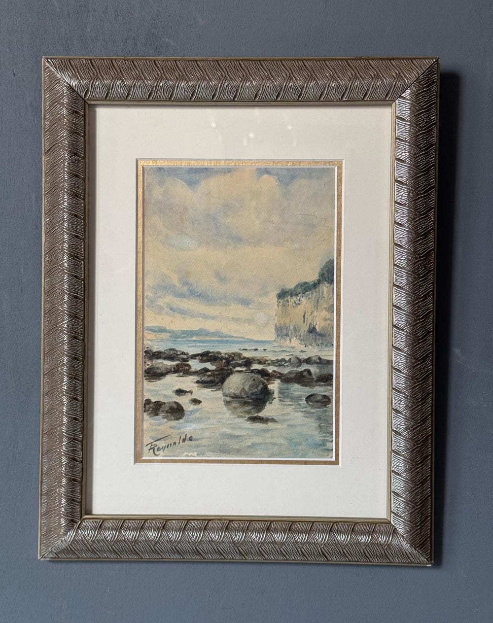 Frederick George Reynolds comparable auction result: frederick george reynolds 1880 1932 coastal cliffs watercolour c 1925