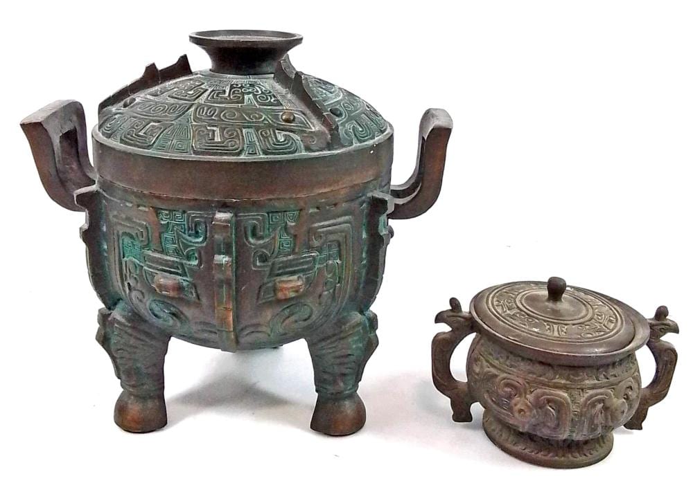 James Mont comparable auction result: james mont verdigris aztec ice bucket ashtray