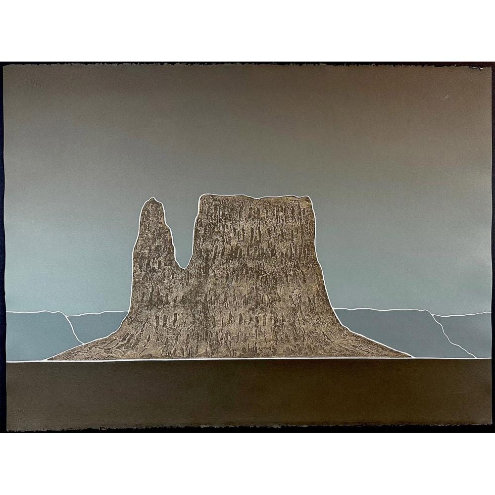 Peter Keefer comparable auction result: peter keefer american 1933 serigraph castle rock signed